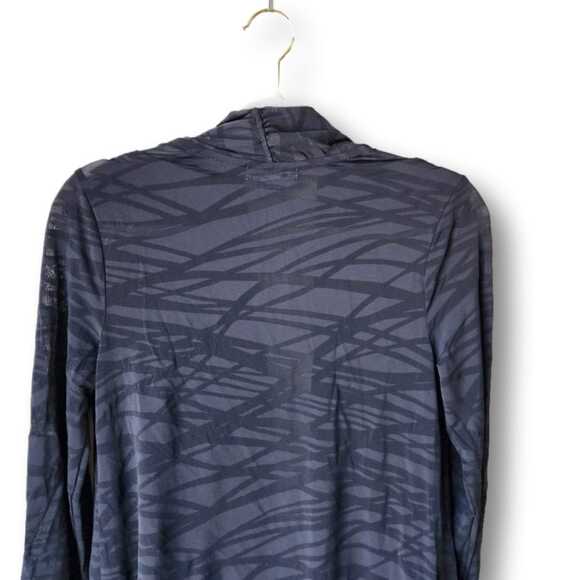 Calvin Klein Black Mesh Open Cardigan Size S Long Lightweight Mob wife Glam - Picture 4 of 7